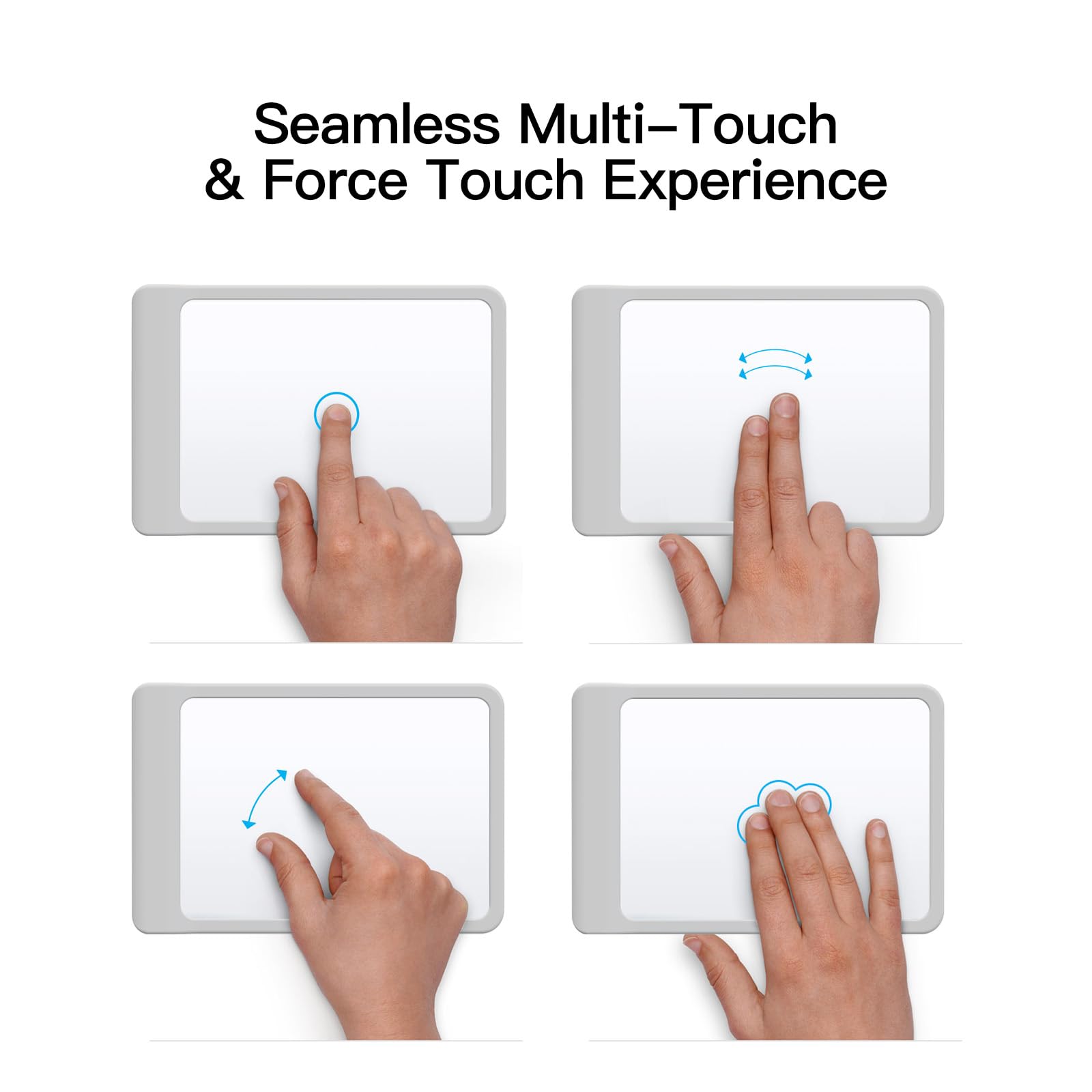 Klearlook Magic Trackpad Case With Wrist Rest For Ergonomic Comfort, Silicone Protective Case For Magic Trackpad 2 A1535 Mk2D3Am